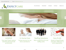 Tablet Screenshot of expectcare.com